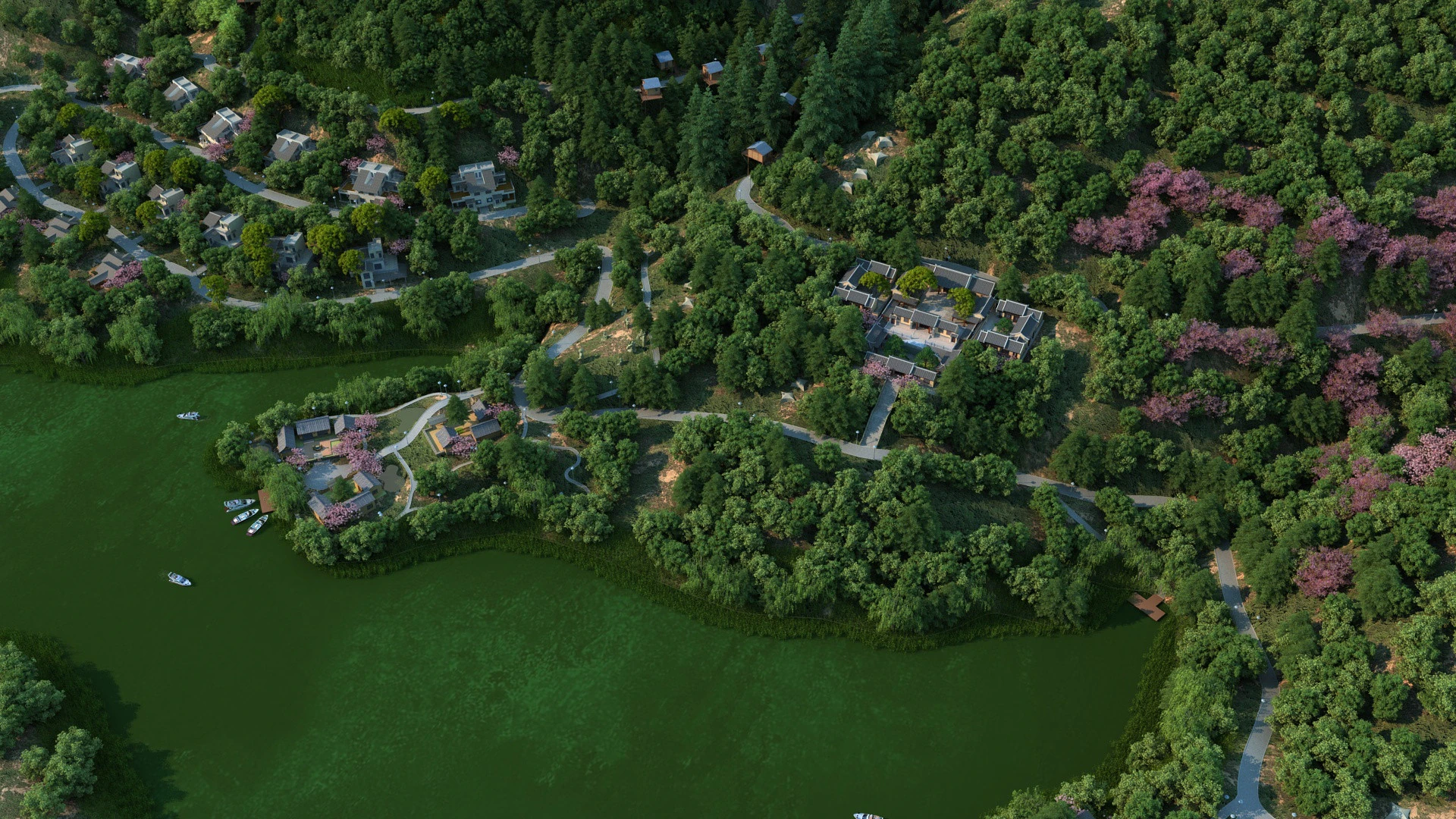 Kleine stad 3D Model .c4d .max .obj .3ds .fbx .stl .blend