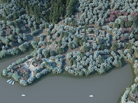 Small Town 3D Model