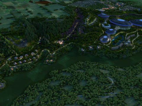 Small Town 3D Model
