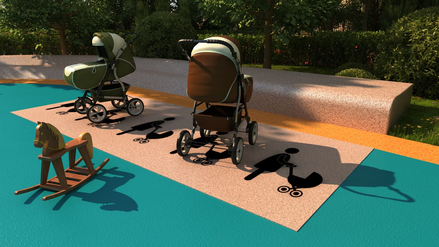 Kereta bayi Model 3D .c4d .max .obj .3ds .fbx .stl .blend