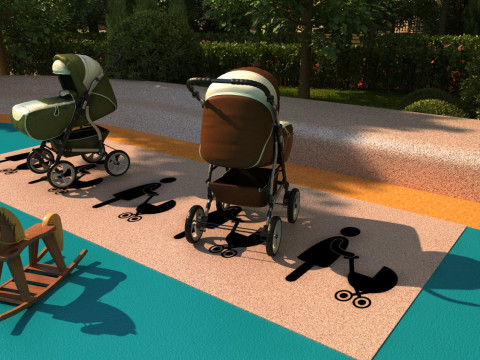 Baby carriage 3D Model