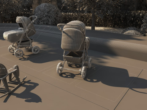 Baby carriage 3D Model