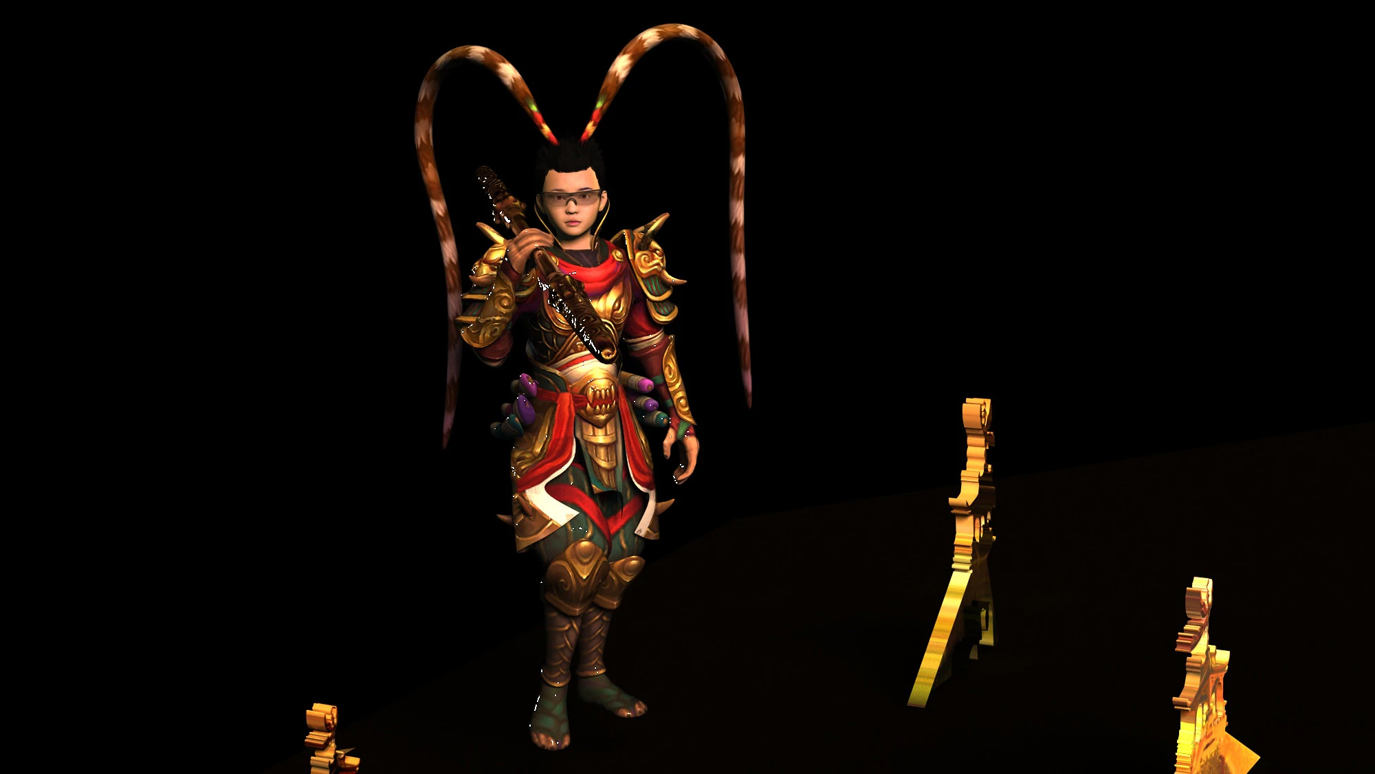 Armored Boy 3D Model .c4d .max .obj .3ds .fbx .stl .blend