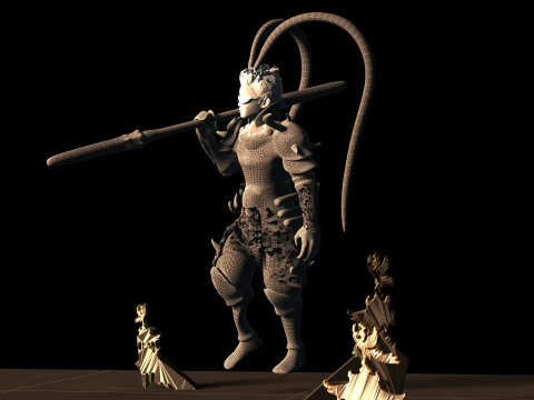 Armored Boy 3D Model