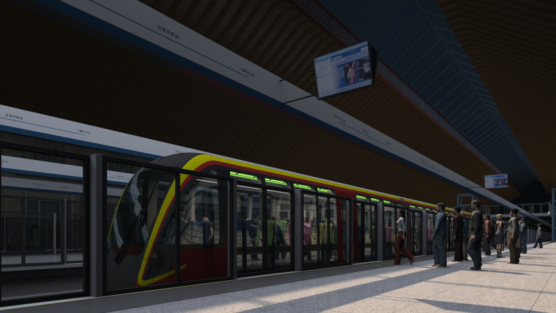 Subway 3D Model .c4d .max .obj .3ds .fbx .stl .blend 