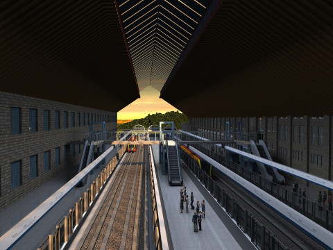 Kereta bawah tanah Model 3D