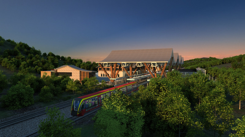 Treinstation 3D Model .c4d .max .obj .3ds .fbx .stl .blend