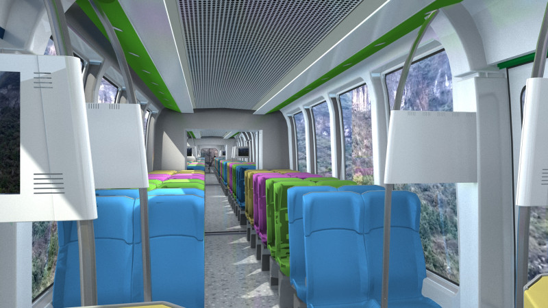 Di dalam mobil Model 3D .c4d .max .obj .3ds .fbx .stl .blend 