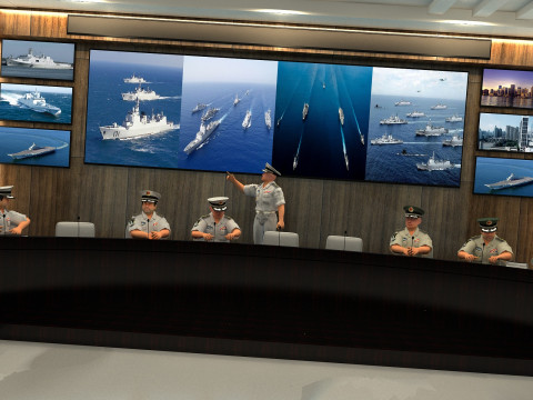 司令部 3Dモデル