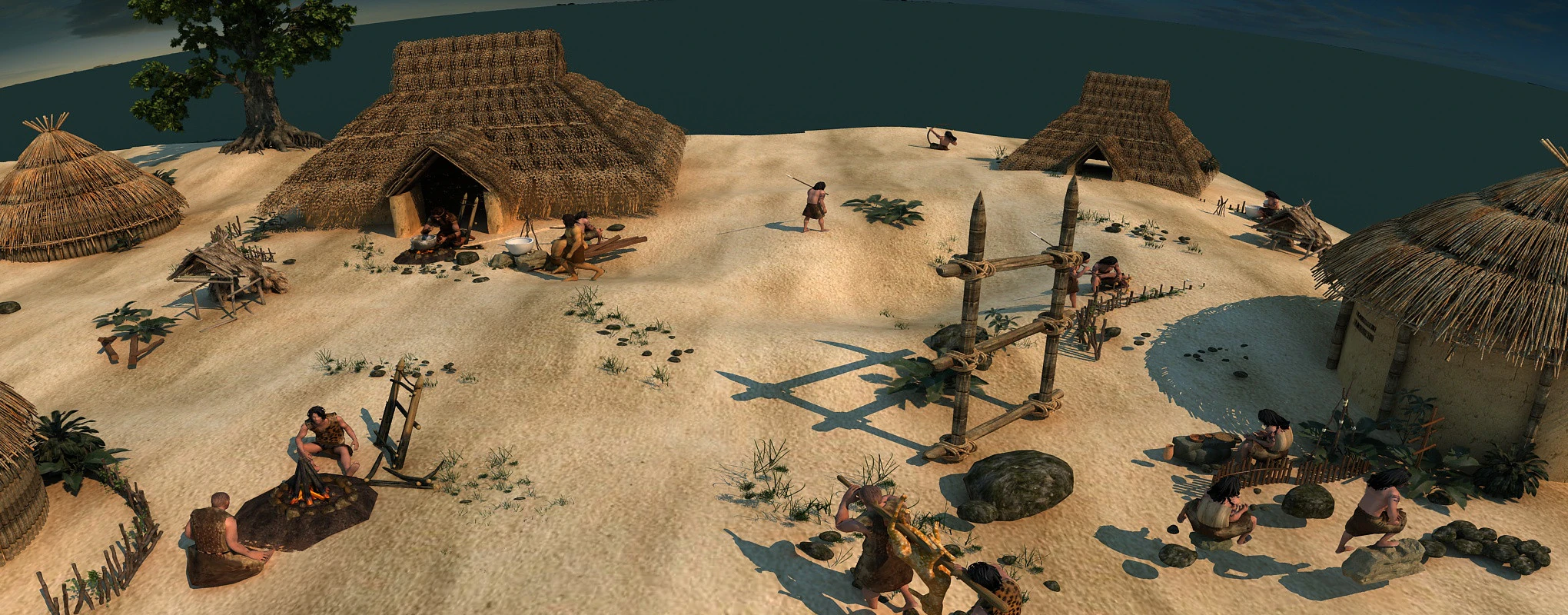 Первісне плем'я 3D Модель .c4d .max .obj .3ds .fbx .stl .blend 