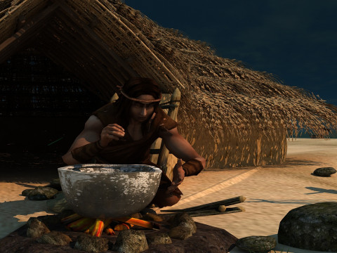 Primitive Tribe 3D Model