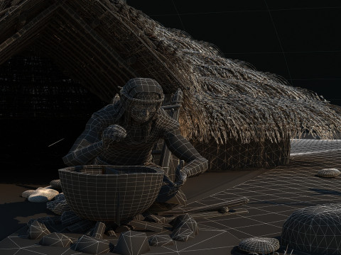 Primitive Tribe 3D Model