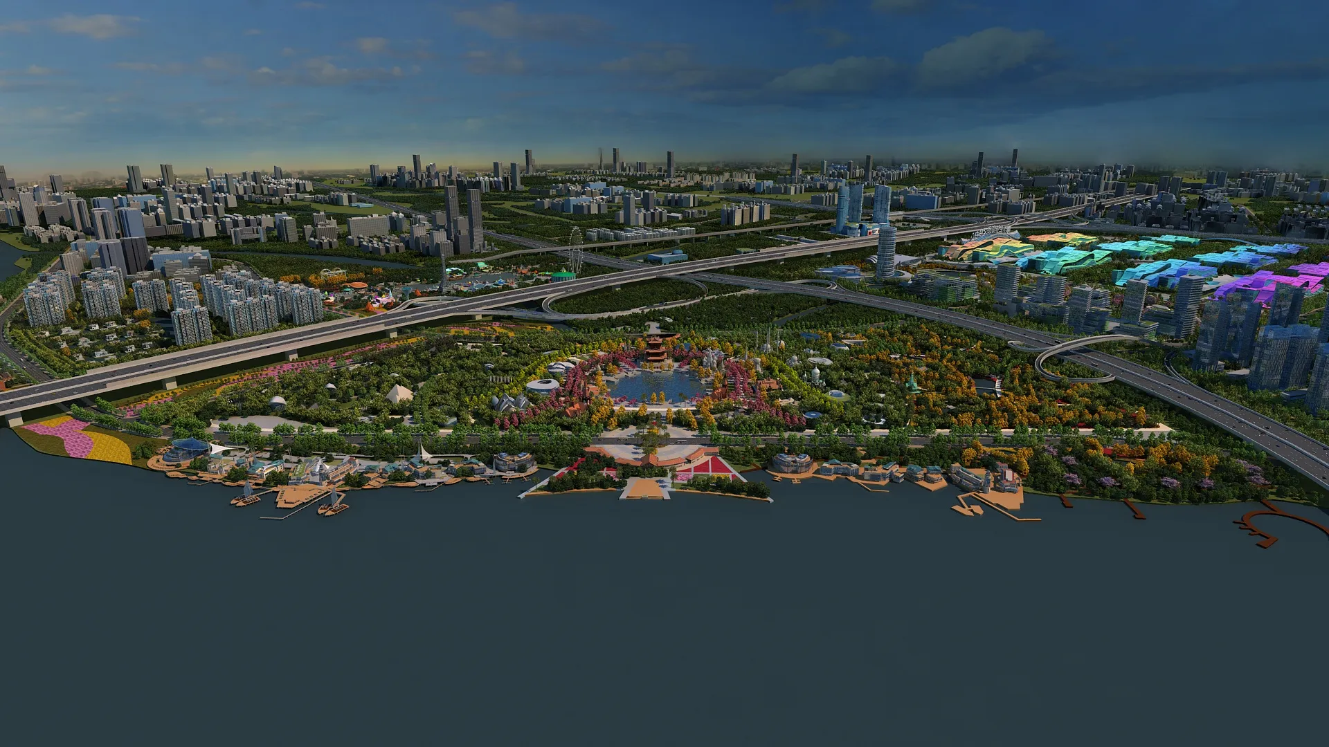 Expo Garden 3D Model .c4d .max .obj .3ds .fbx .stl .blend 