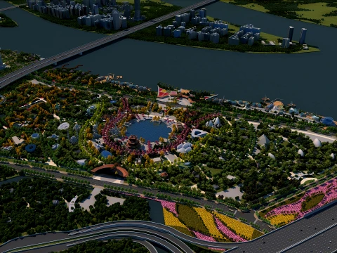 Expo Garden 3D Model