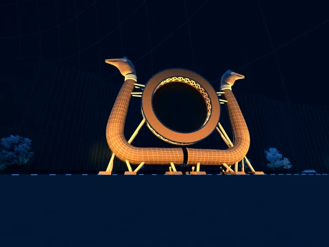 Water architecture 3D Model