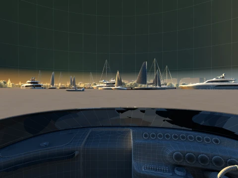 Water speedboat 3D Model