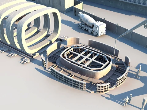 Construction site 3D Model