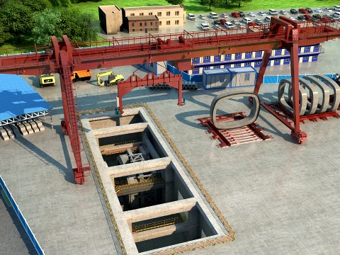 Construction site 3D Model