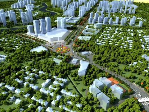Urban highway 3D Model