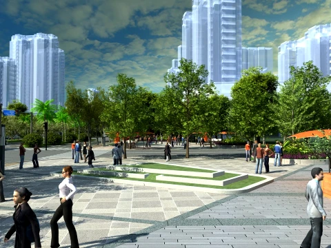 Urban highway 3D Model