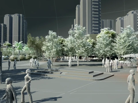 Urban highway 3D Model