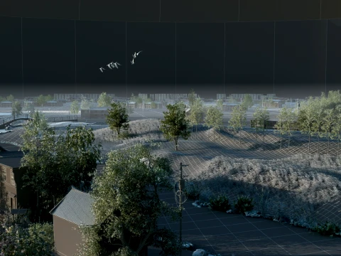 한 지방 3D 모델
