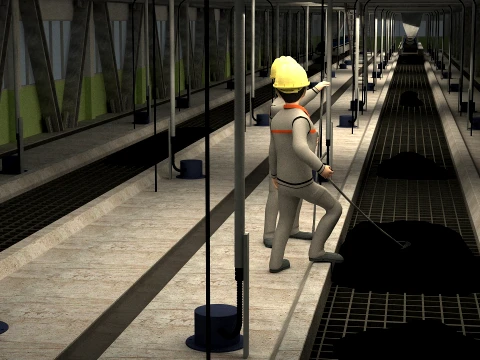 Railway animation 3D Model