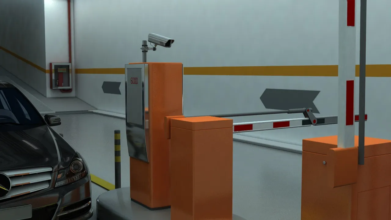 Parking lot 3D Model .c4d .max .obj .3ds .fbx .stl .blend