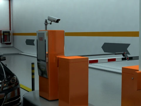 Parking lot 3D Model
