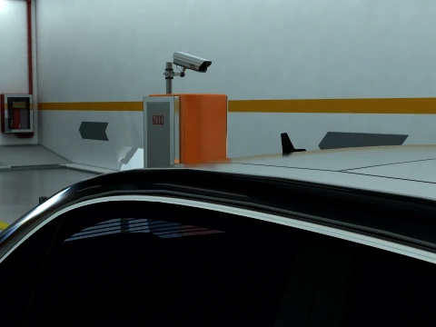 Parking lot 3D Model