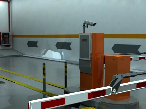 Parking lot 3D Model
