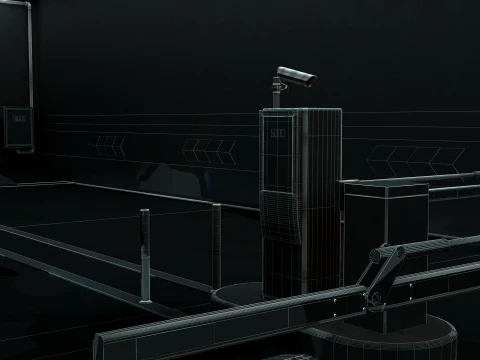 Parking lot 3D Model