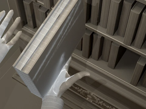 Library 3D Model