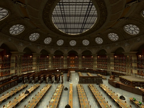 Library 3D Model