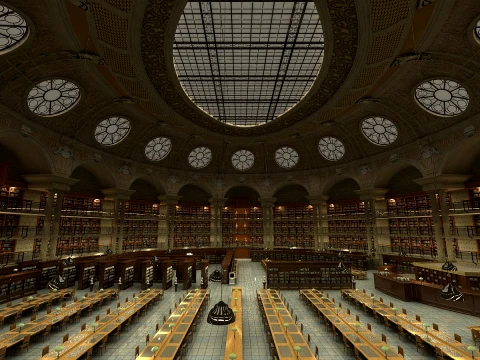 Library 3D Model