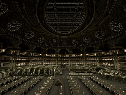 Library 3D Model