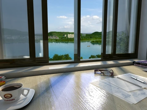 Study Room 3D Model