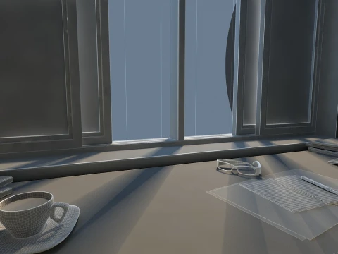 Study Room 3D Model