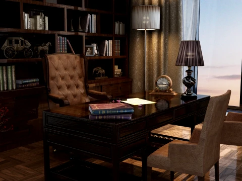 Study Room 3D Model