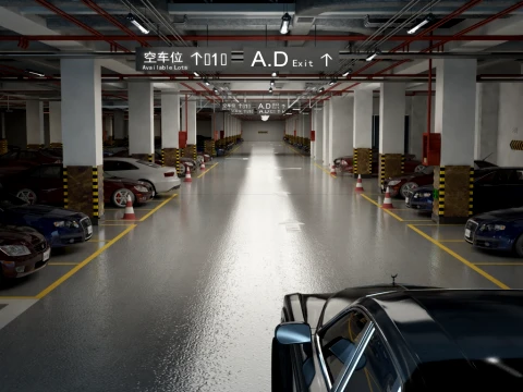 Estacionamiento Modelo 3D