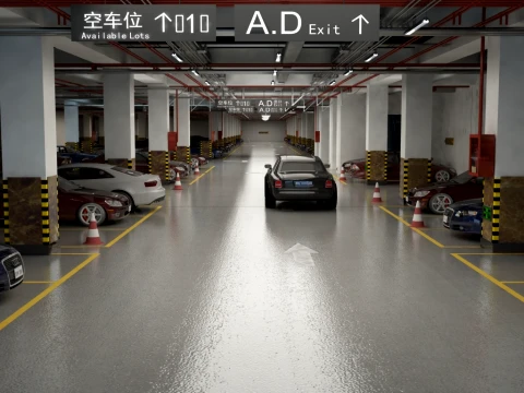 Parking lot 3D Model