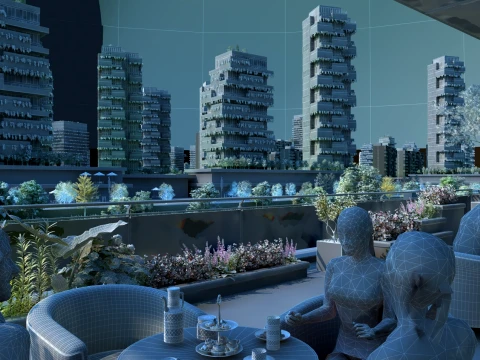 Green city 3D Model