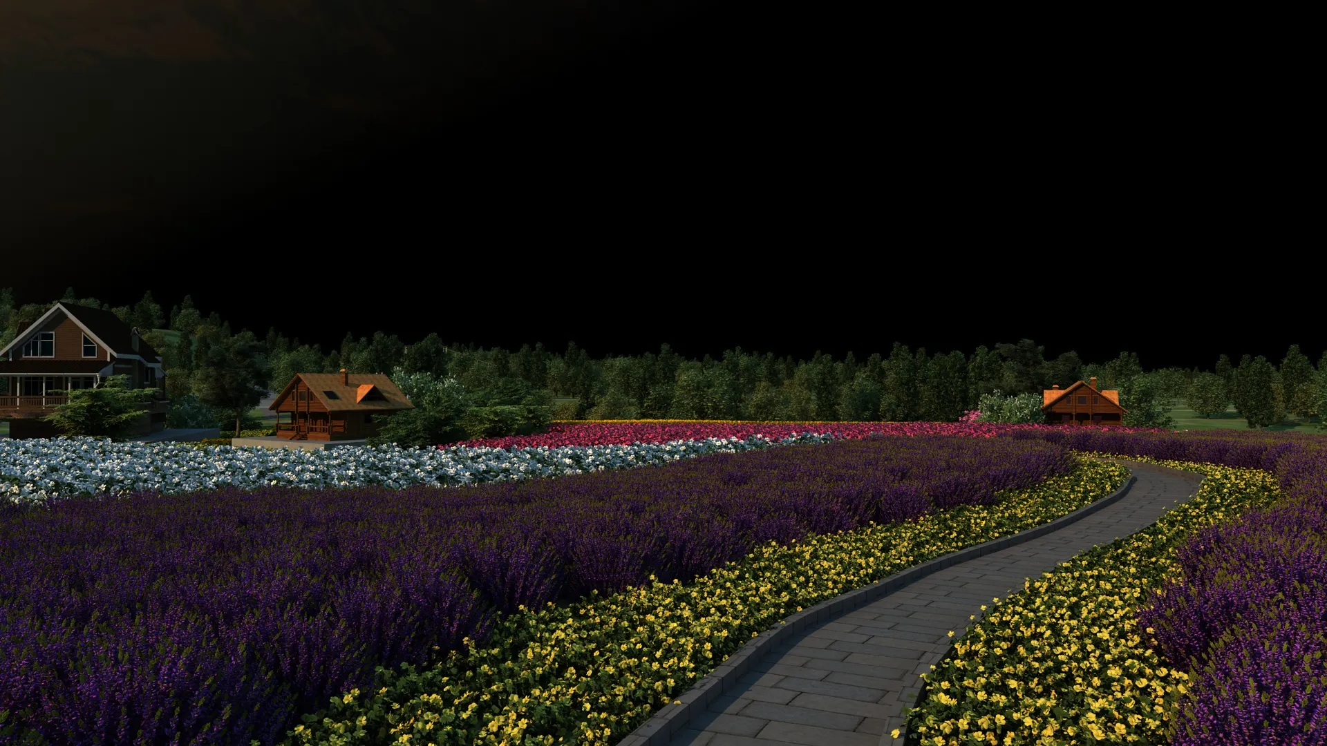 Jardim Modelo 3D .c4d .max .obj .3ds .fbx .stl .blend 