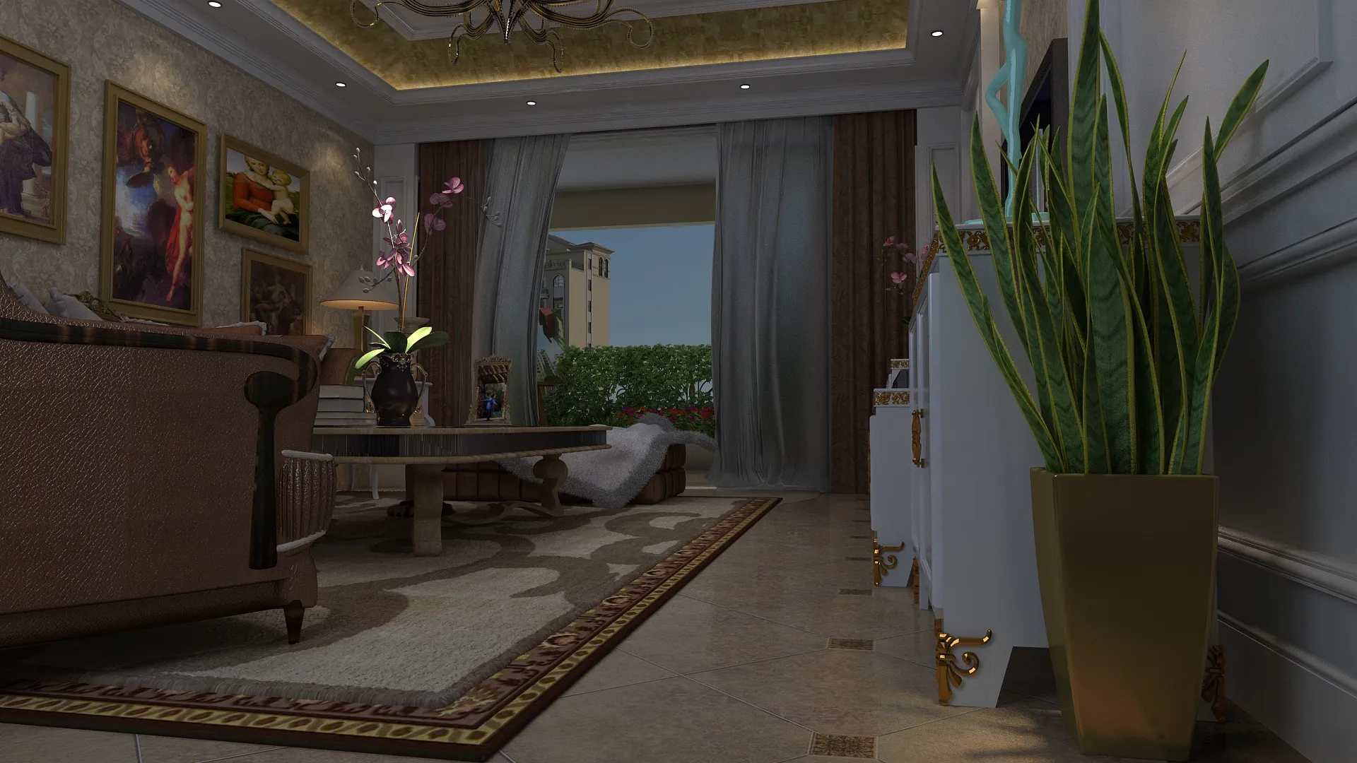 Balcony 3D Model .c4d .max .obj .3ds .fbx .stl .blend