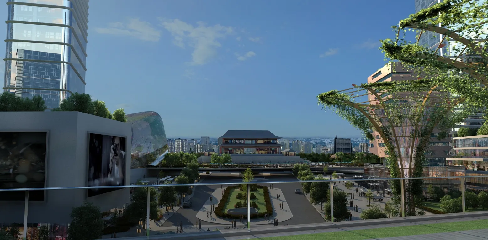 Urban architecture 3D Model .c4d .max .obj .3ds .fbx .stl .blend 