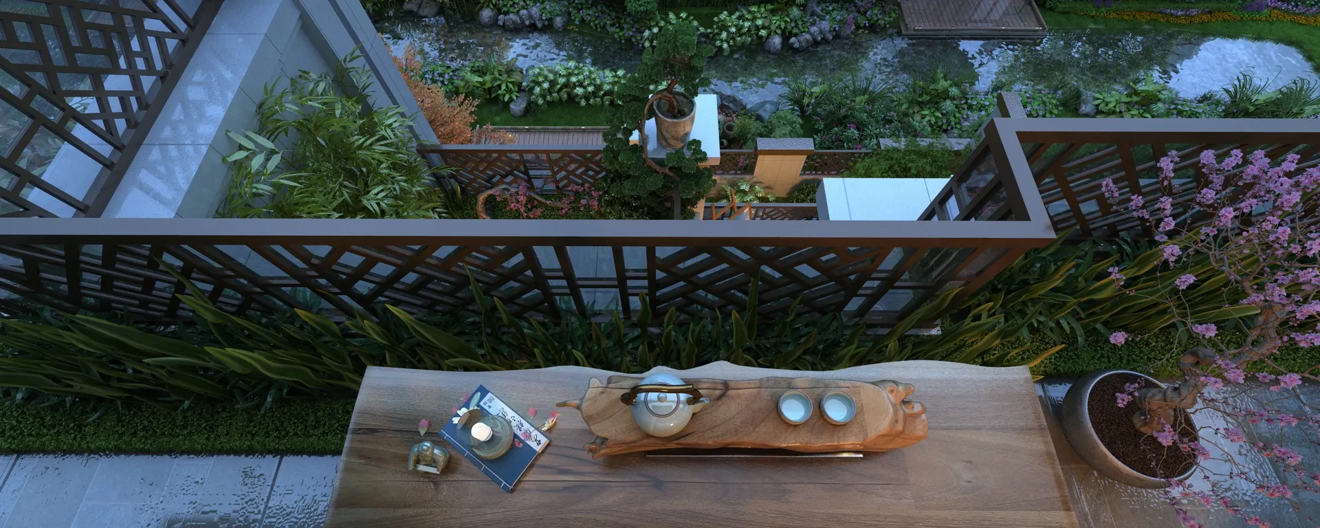 발코니 3D 모델 .c4d .max .obj .3ds .fbx .stl .blend 