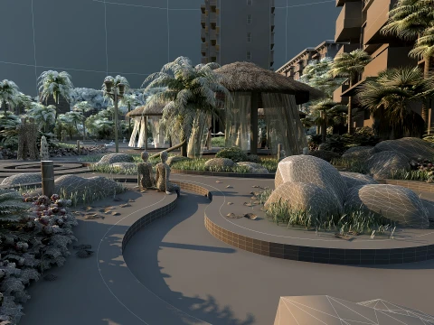 수영장 3D 모델