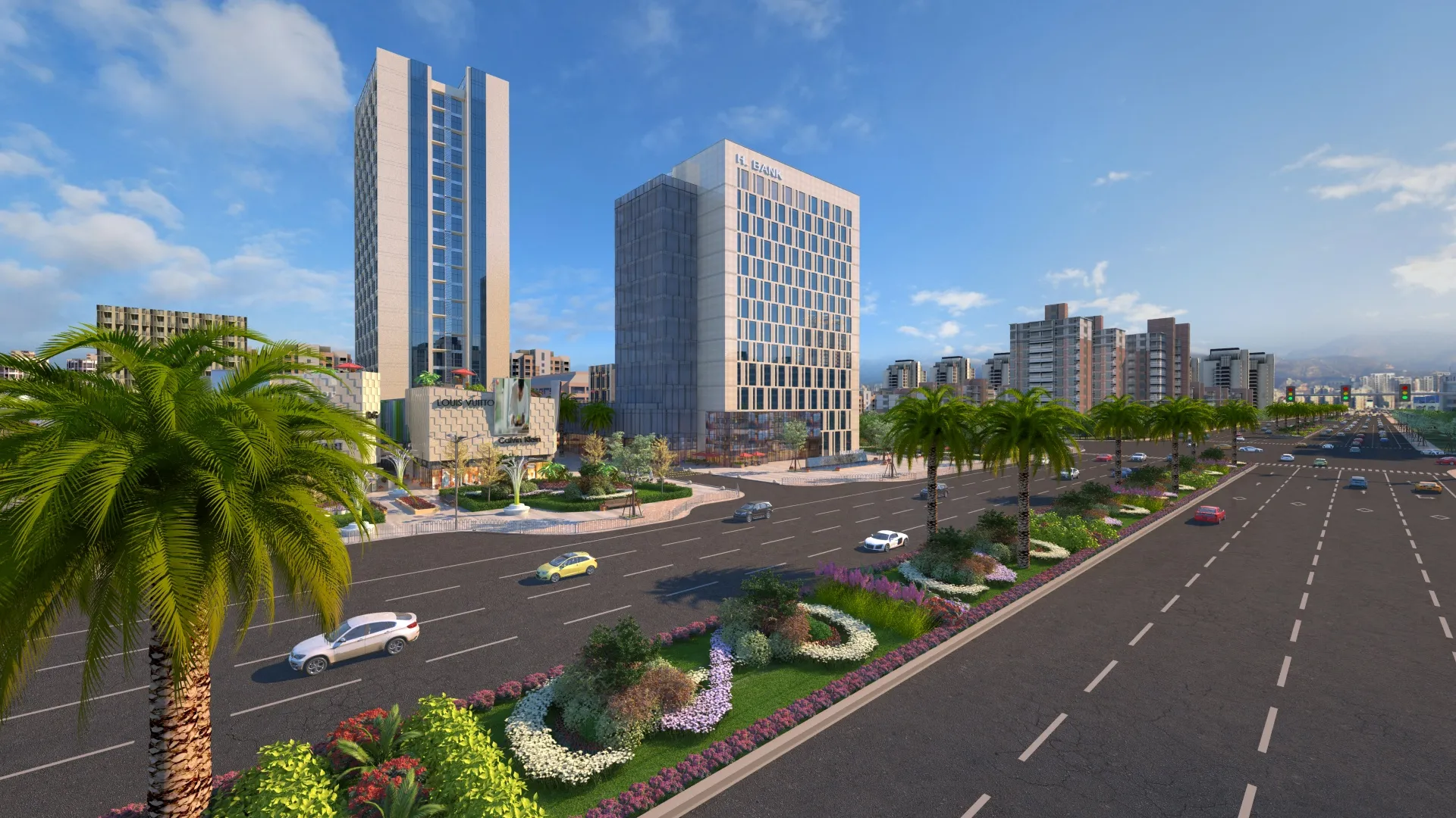 Urban architecture 3D Model .c4d .max .obj .3ds .fbx .stl .blend 