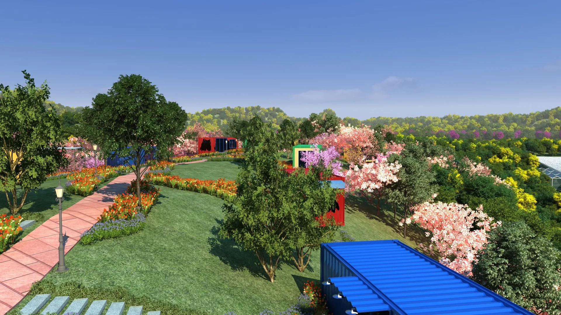 Park 3D Model .c4d .max .obj .3ds .fbx .stl .blend 