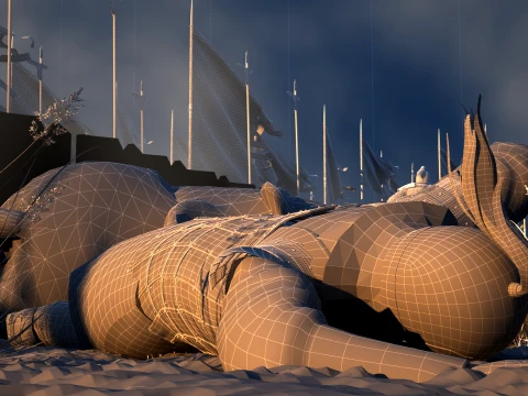 Ancient battlefield 3D Model